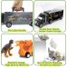 Dinosaur Toys for Boys Girls - Kids Toys Transport Carrier Truck with Dinosaur Animals Double Side Storage Set Birthday for Kids Boys Girls 3 4 5 Years Old