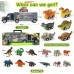 Dinosaur Toys for Boys Girls - Kids Toys Transport Carrier Truck with Dinosaur Animals Double Side Storage Set Birthday for Kids Boys Girls 3 4 5 Years Old